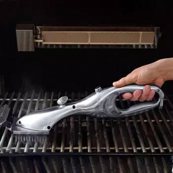 Щетка для чистки кухонного гриля для барбекю из нержавеющей стали, эргономичное чистящее средство для решеток Dead Corner, легко очищаемое