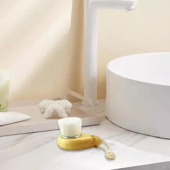 Щетка для чистки лица, мини-щетка с деревянной ручкой, портативная щетка для нанесения тонального крема Style A