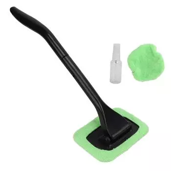 Щетка для чистки лобового стекла, мягкая волокнистая ткань, многоразовая, съемная ручка, универсальная для автомобилей и грузовиков