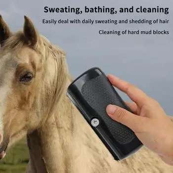 Щетка для чистки лошадиного пота Массажный инструмент Расческа для шерсти домашних животных Щетка для чистки коров Щетка для чистки лошадей Расческа для чистки лошадей