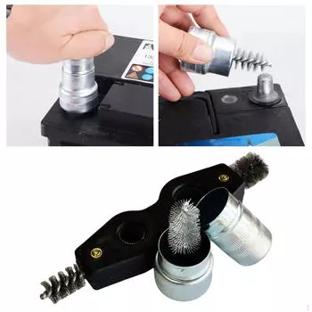 Щетка для чистки медных трубок Внутренняя и внешняя резьба Автомобильные инструменты Инструмент для снятия заусенцев с трубок Сталь