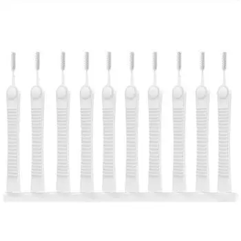 Щетка для чистки насадки для душа, 10/50 шт., мини-щетка против засорения, очиститель портов для зарядки мобильного телефона, щетка для чистки отверстий для телефона в ванной комнате, щетка для чистки отверстий для телефона Type A-10Pcs