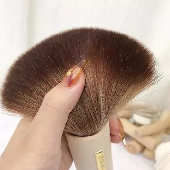 Щетка для чистки ногтей Кисть для макияжа Деревянная ручка Кисть для чистки геля для ногтей Кисть для удаления пыли с ногтей Кисть для снятия УФ-пудры