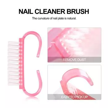 Щетка для чистки ногтей Щетка для пыли для ногтей Щетка из телячьего рога Мягкое средство для чистки ногтей от пыли Инструмент для ногтей Инструмент для дизайна ногтей Маникюр Педикюр Удалить пыль Очищающие инструменты для наборов для ногтей
