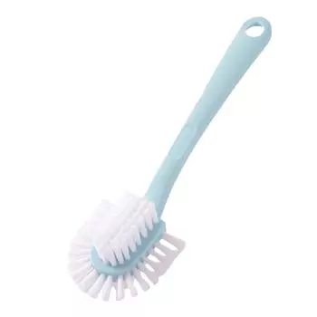 Щетка для чистки обуви Многоцелевая бытовая щетка Универсальная круглая ручная чистящая щетка для кроссовок розовый