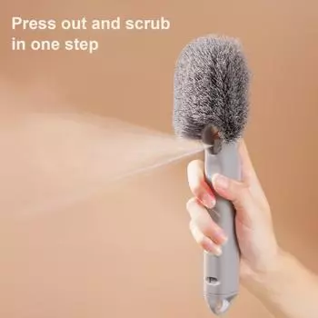 Щетка для чистки обуви Yousheng Liquid Shoe Brush с большой площадью щетины, многофункциональная щетка для чистки с удлиненной ручкой, скребок для глубокой очистки зелёный