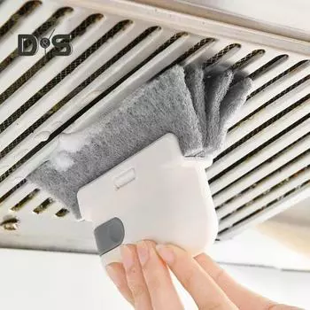 Щетка для чистки оконных пазов со сменной губкой Набор инструментов для чистки окон Очиститель для раздвижных дверей Очиститель для окон со сменной губкой жёлтый