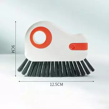 Щетка для чистки оконных щелей 2-в-1, бытовой инструмент для чистки, оконная канавка, щетка для мертвых углов 12.5*9cm серый