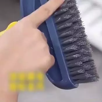 Щетка для чистки пола 2 в 1, щетка для чистки с длинной ручкой, съемная щетка для щетки, волшебная щетка для метлы, скребок, плитка, кухонные инструменты для чистки белый