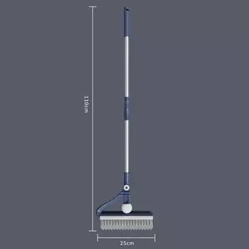 Щетка для чистки пола для плитки, щетка для чистки швов пола в доме, регулируемая быстросохнущая щетка для мытья окон, щелевая щетка синий