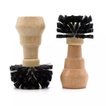 Щетка для чистки портафильтра 51/54/58 мм, профессиональная щетка для чистки кофе эспрессо бариста с деревянной ручкой 51mm