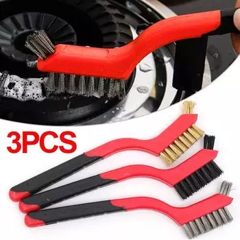 Щетка для чистки проволоки, щетка из нержавеющей стали/латуни/нейлона, щетка для полировки, средство для удаления ржавчины, инструмент для чистки кухонной плиты, раковины