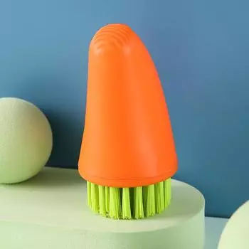 Щетка для чистки редиса Кухонные принадлежности Щетка для чистки плиты Бытовая Жесткая щетина Чистящая Маленькая щетка для мытья кастрюли 1PCS оранжевый