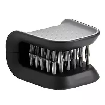 Щетка для чистки ремня безопасности автомобиля, двусторонняя U-образная безопасная машина для мытья ремней безопасности (черный)