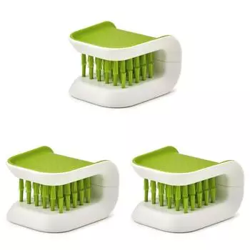 Щетка для чистки ремня безопасности автомобиля, двусторонняя U-образная безопасная машина для мытья ремней безопасности (зеленый)