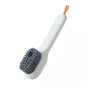 Щетка для чистки с добавлением жидкости Многофункциональная щетка для обуви с контейнером для жидкости для стирки одежды белый