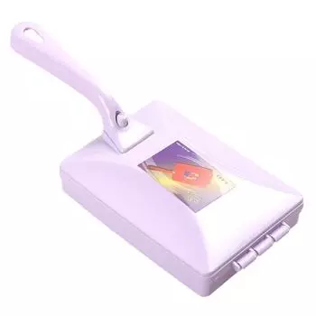 Щетка для чистки с двойным роликом, длинная ручка, многофункциональная одежда для ковров, постельное белье, одеяло, скруббер для пыли, инструмент для чистки, бытовые принадлежности A розовый