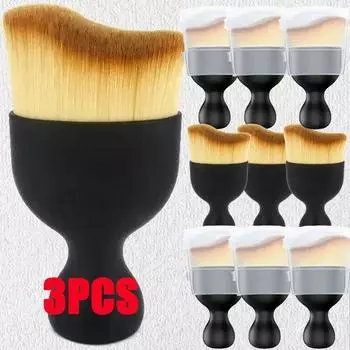 Щетка для чистки салона автомобиля, клавиатура, кондиционер, камера, густые мягкие меховые щетки с чехлом, инструменты для чистки щелей и пыли