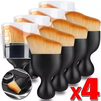 Щетка для чистки салона автомобиля, кондиционер, выпускное отверстие для воздуха, мягкие щетки для чистки меха с ракушками, щетки для удаления пыли, инструменты для детализации