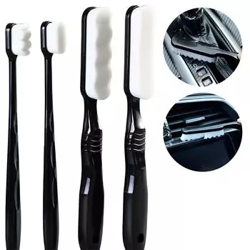 Щетка для чистки салона автомобиля, не царапающая щетку для чистки выходного отверстия кондиционера, мягкая щетина, щетка для детейлинга, инструмент для чистки автомобиля