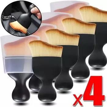 Щетка для чистки салона автомобиля с корпусом, центральная консоль, щетка для чистки розеток кондиционера, инструменты для чистки автомобиля, автомобильные аксессуары