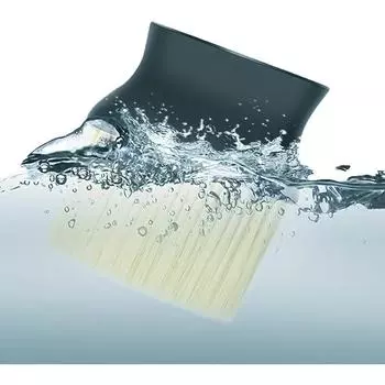 Щетка для чистки салона автомобиля, щетки для чистки автомобиля, мягкая щетина для чистки приборной панели автомобиля 12x12x3cm чёрный