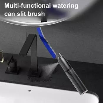 Щетка для чистки щелей с жесткой щетиной, щетка для чистки углов с распылителем, многофункциональная тонкая щетка для чистки щелей в ванной комнате, кухне, автомобиле A белый