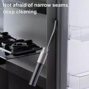 Щетка для чистки щелей с жесткой щетиной, щетка для чистки углов с распылителем, многофункциональная тонкая щетка для чистки щелей в ванной комнате, кухне, автомобиле A белый