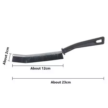 Щетка для чистки щелей с жесткой щетиной, щетка для чистки швов, щетка-скраб, щетка для чистки глубоких швов плитки, щетки, инструменты, аксессуары чёрный