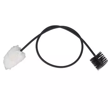 Щетка для чистки шеи саксофона, 50 см, гибкая металлическая хлопчатобумажная нить и нейлоновый двойной тампон для саксофона