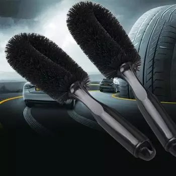 Щетка для чистки шин Легкая в использовании, полипропиленовый практичный очиститель ступицы колеса для чёрный