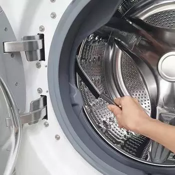 Щетка для чистки швов плитки с длинной ручкой, прочная бытовая щетка для уборки ванной комнаты чёрный