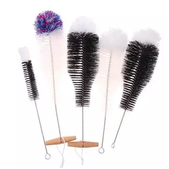 Щетка для чистки стаканов, бутылок, бокалов для вина, щетка для чистки бутылок с ручкой, очиститель для стеклянной посуды, банок, кухонный инструмент для чистки