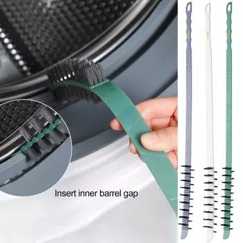Щетка для чистки стиральной машины, закручивающаяся на 360 градусов, съемный барабан, съемный барабан, щелевая щетка для стиральной машины, инструмент для чистки, жесткая плотная щетина зелёный