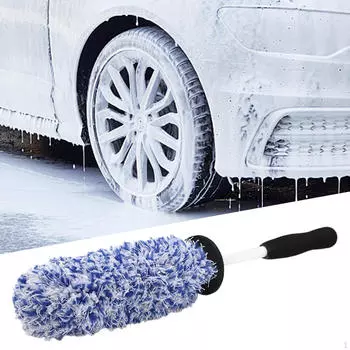 Щетка для чистки ступицы колеса автомобиля Щетка, универсальная, инструмент для чистки, детализация шин для Blue