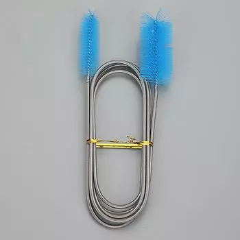 Щетка для чистки труб, 155 см, воздушная трубка, гибкий двусторонний шланг, аксессуары для аквариума, очиститель резервуара, фильтр для воды, нейлон