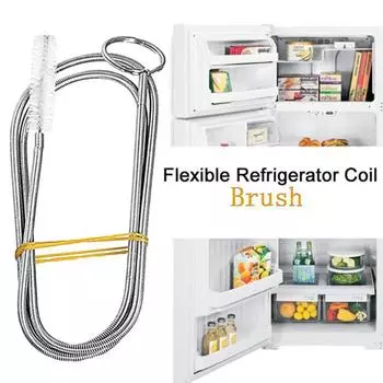 Щетка для чистки труб из нержавеющей стали, дренажное отверстие для холодильника, фильтрующая трубка B