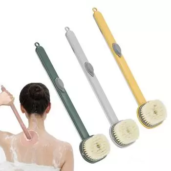 Щетка для чистки ванны с длинной ручкой, 2 шт., с дозатором мыла, щетка для жидкой ванны со съемной головкой, ПБТ A