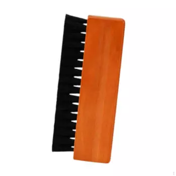 Щетка для чистки виниловой пластинки с мягкой щетиной, практичная крепкая антистатическая деревянная ручка