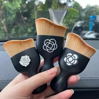 Щетка для чистки воздуховыпускного отверстия салона автомобиля, маленькая щетка для удаления пыли, артефакт, высококачественная автомобильная щетка 5cm10cm чёрный