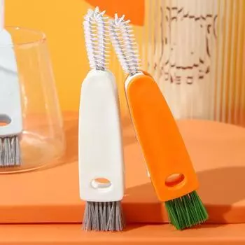 Щетка для чистки Yousheng, многофункциональная, удобная, пластиковая, мягкая, не царапающая щетка для мытья посуды, кастрюли для дома оранжевый