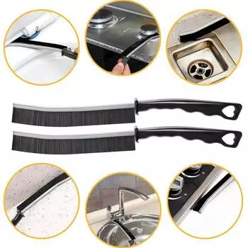 Щетка для чистки зазоров, 4 шт., эргономичный дизайн, щелевая щетка с жесткой щетиной и подвесным отверстием для дома, кухни, ванной комнаты 4pcs