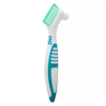 Щетка для чистки зубных протезов Удаление зубного налета и бактерий Эффективная очистка Предотвращает образование зубного камня Безопасно Нетоксично