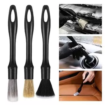 Щетка для детализации автомобиля Супер мягкая щетка для деталей салона автомобиля с синтетической щетиной Аксессуары для щеток для приборной панели автомобиля