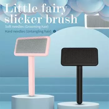 Щетка для домашних животных H Щетка для кошек Расческа H для удаления из стали SoftHard Игла Com для собак Cat Sheddg Cleang Groomg Supplies