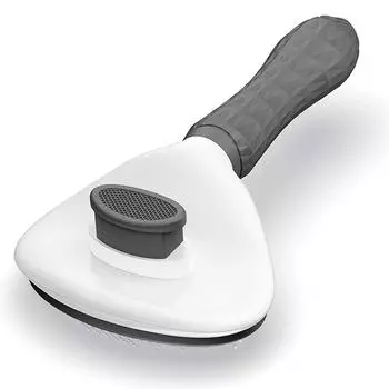 Щетка для домашних животных, расческа для кошек, самоочищающаяся щетка для удаления шерсти у собак и кошек, инструменты для ухода за домашними животными, расческа для удаления колтунов, аксессуары для собак серый