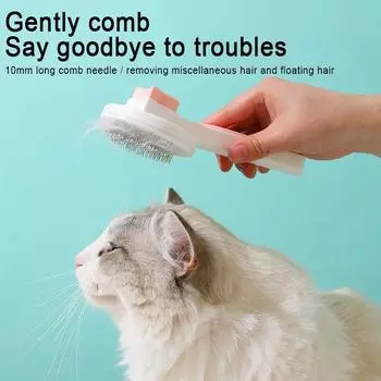 Щетка для домашних животных Щетка для удаления шерсти домашних животных Инструменты для ухода за домашними животными, массажная расческа для собак, щетка для домашних животных с милой ручкой, принадлежности для домашних кошек