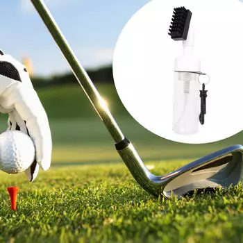Щетка для клюшек для гольфа и компактный герметичный резервуар для воды White with Hook