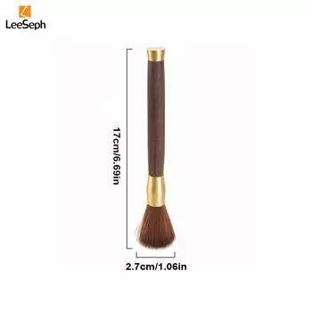 Щетка для кофе Leeseph Wood, щетка для чистки кофейных принадлежностей, инструмент для очистки остатков кофейного порошка, для домашнего кафе, офиса