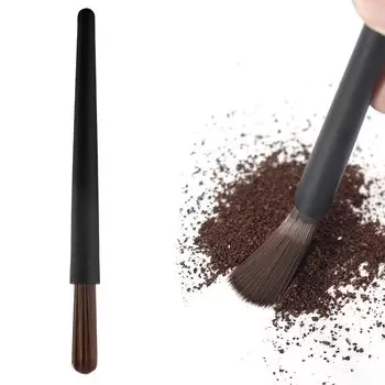 Щетка для кофемолки nalaina, щетка для кофе эспрессо, щетка для очистки щелей кофемолки, легко чистить, мягкая щетина, легко чистить, черная, 13,5 см